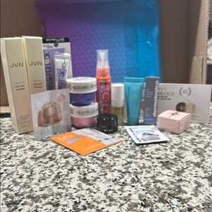 Multiples Skincare Moisturizer Set with Purple and Blue Accents